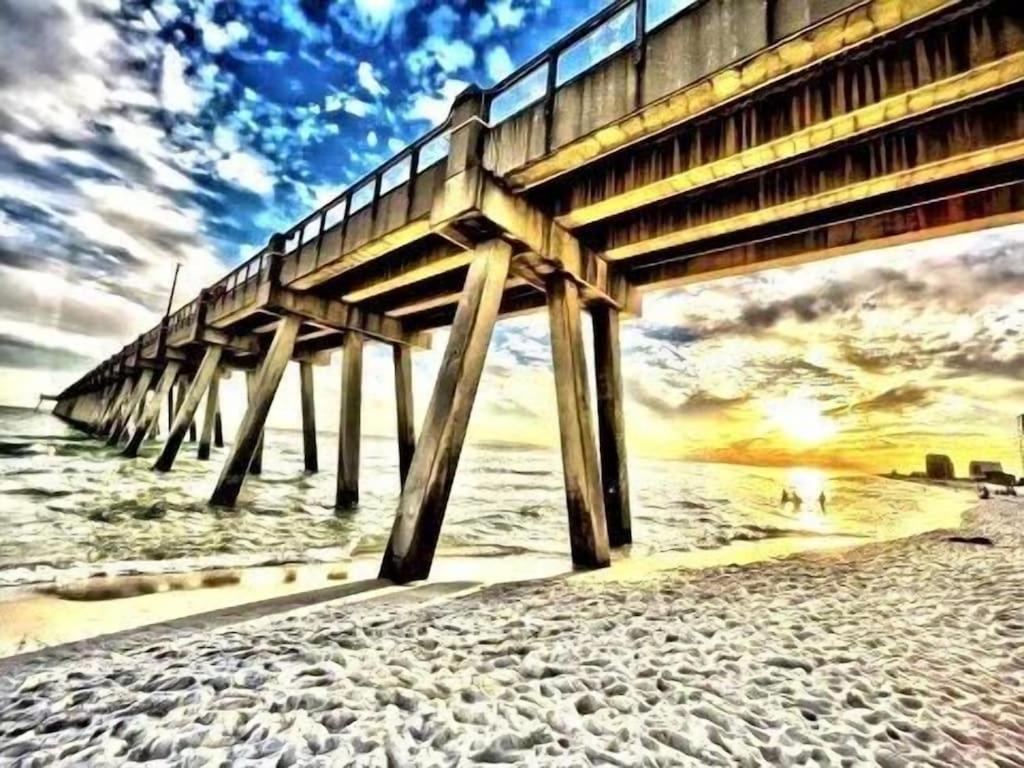 Ocean Front Penthouse Suite Panoramic Views Of Gulf,Pensacola Beach,Pier, & Bay Экстерьер фото